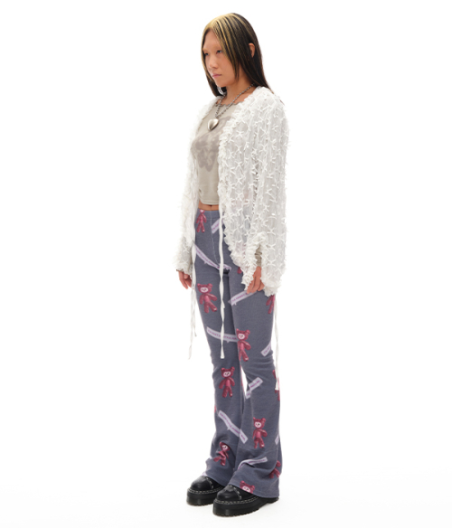 CHIFFON CARDIGAN_ - Белый