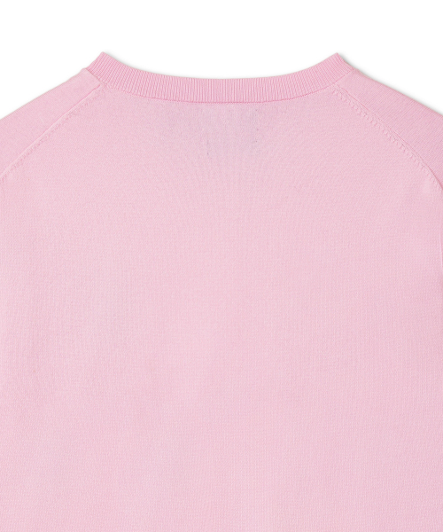 W хлопковый блендированный кардиган — Pink