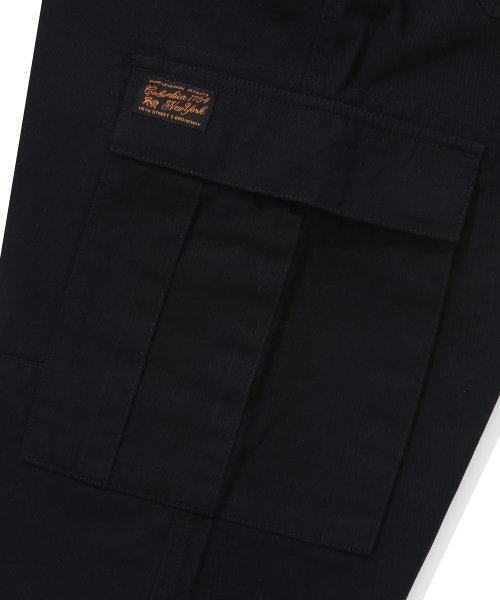 Брюки карго SL-LABEL BELTED CARGO COTTON PANTS Black