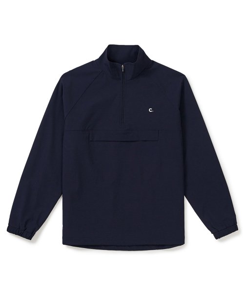 [24SS clove] Texture Half-Zip Anorak (Navy)