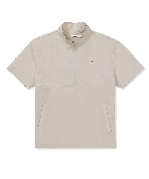 [24SS clove] Field Short Sleeve Anorak (Light Beige)