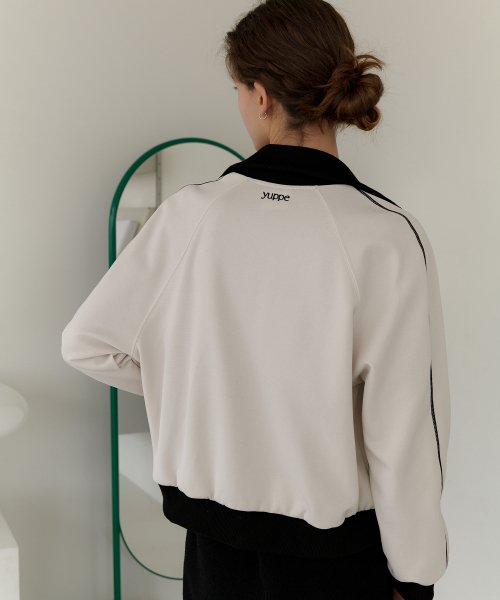 YUPPE COLOR ZIP-UP_ - Кремовый