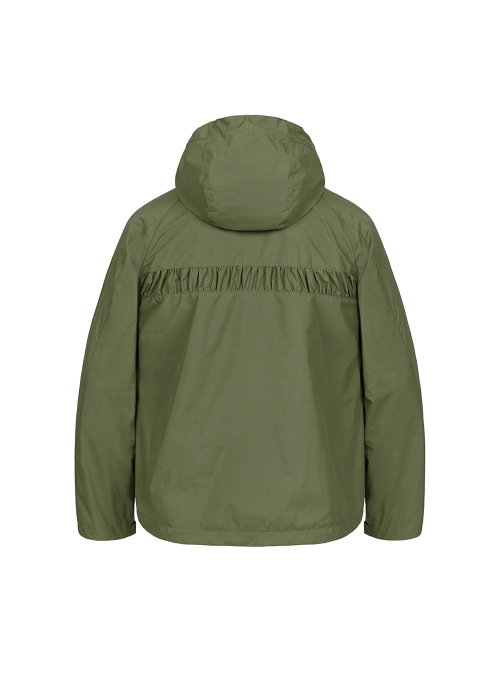 Куртка-худи со сборками (Khaki)