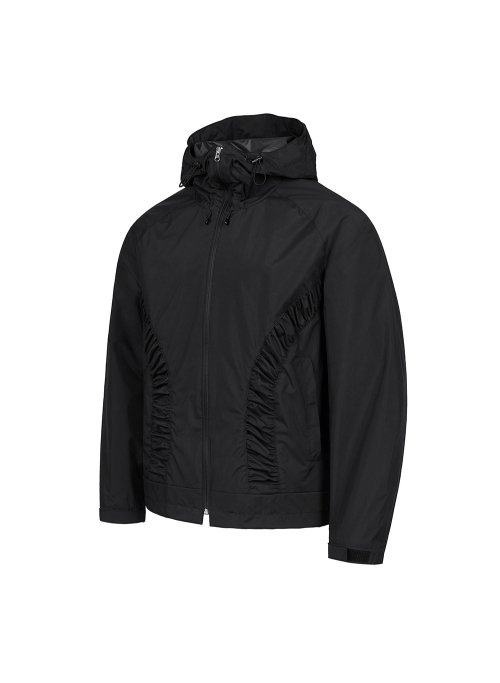 Куртка с кулиской Shirring Hooded Jacket (Black)