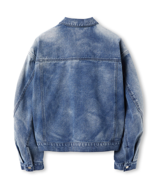 Джинсовка с потертостями BLUE