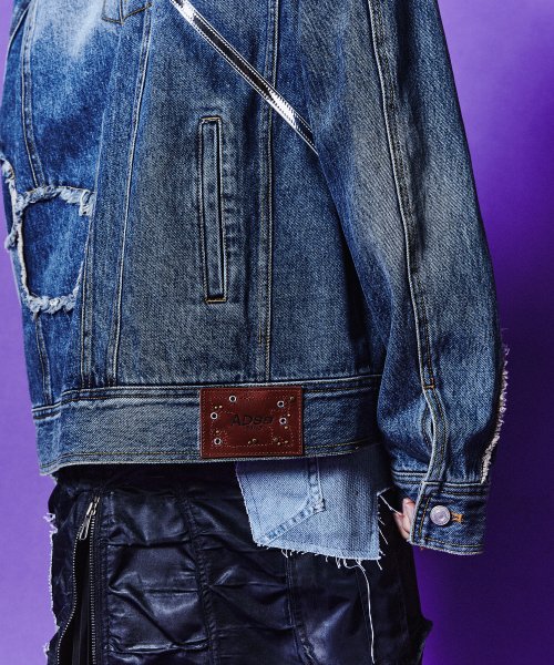 Half cut jean jacket best sale