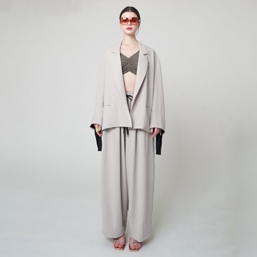 Жакет без пуговиц AW41JK01_Light Beige