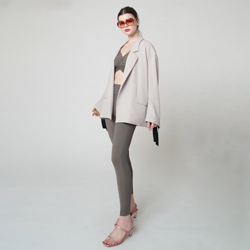 Жакет без пуговиц AW41JK01_Light Beige