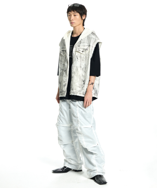 Dirty Linen Hood Жилетка (White)
