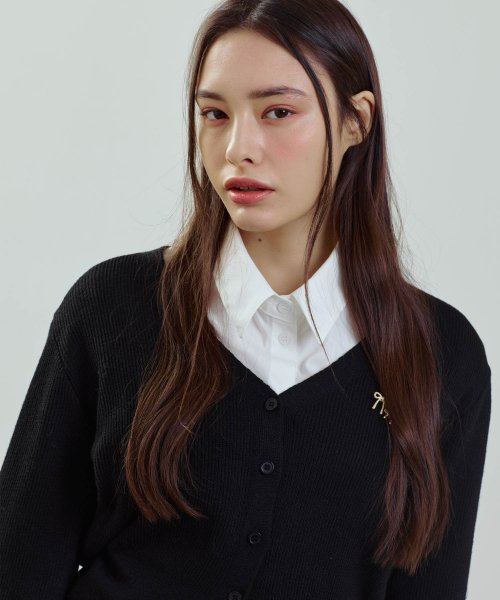 RIBON CARDIGAN (BLACK)