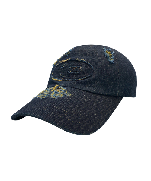 帽子 OYDESTROYED S.L DENIM CAP OY/オーワイ』 DESTROYED S.L DENIM CAP/デストロイドデニム