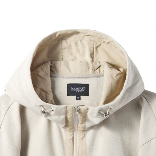 FULL ZIP HOODED SWEATSHIRT - IVORY (P241UFT135)