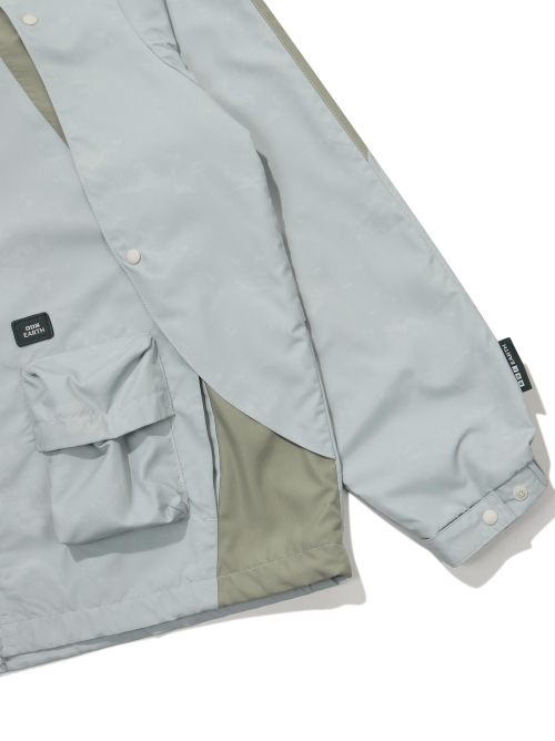Куртка Earth Hoodie с контрастными швами_Mint