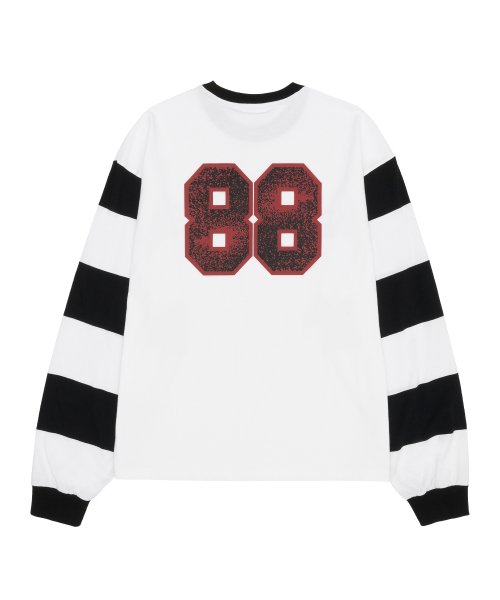 STRIPED SLEEVE LS TEE - Белый