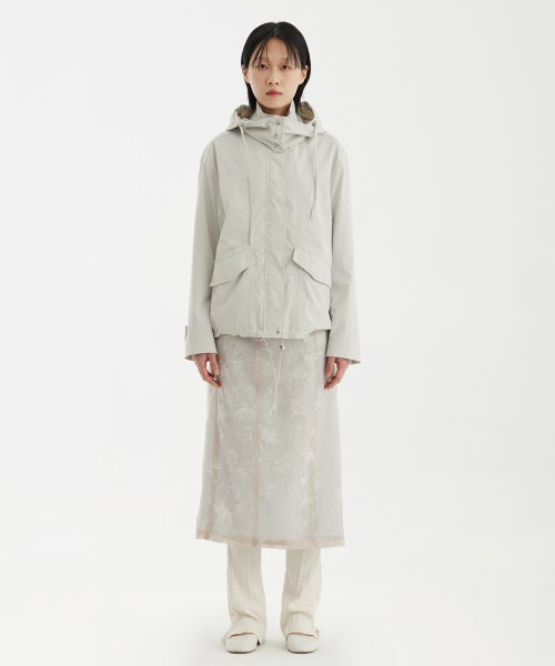 Cut-Off Oversized Blouson - Light - Бежевый