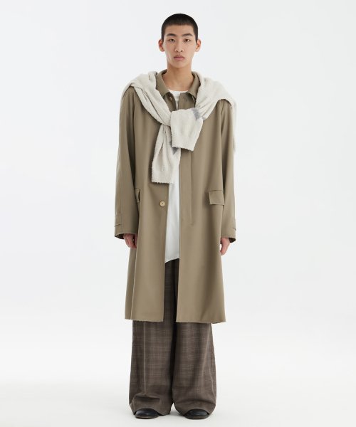 Cut-Off Mac Coat - - Бежевый