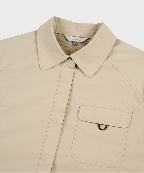 [WOMEN] Стрейч рубашка Hike LIGHT BEIGE