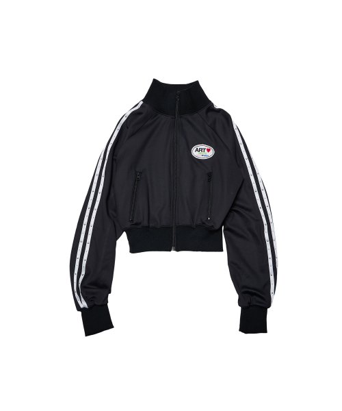 ART логотип патч прошитый трек куртка (BLACK)