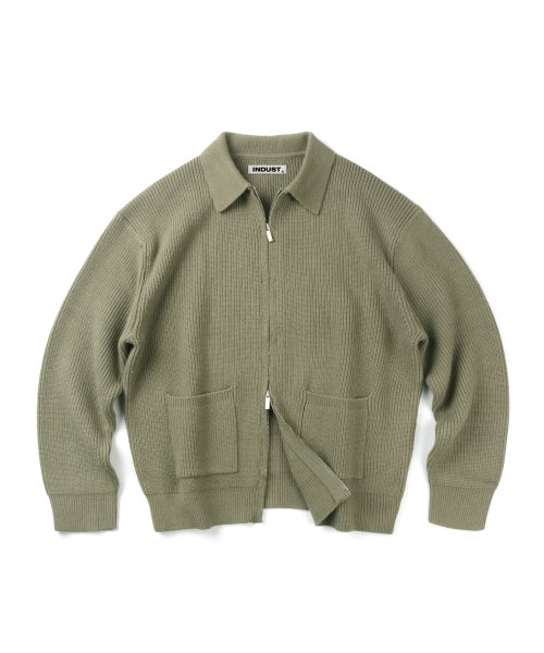 Мягкий кардиган в рубчик с воротником_5COLOR
