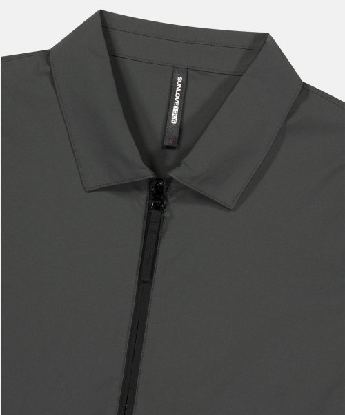 W Toray® Aero Zip Shirt Charcoal