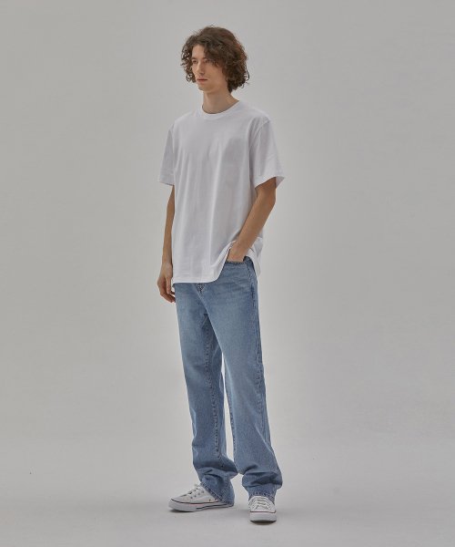 DENIM COMFORT LONG STRAIGHT PANTS INDIGO