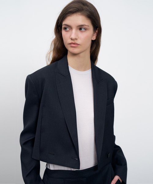 Solid Crop Jacket