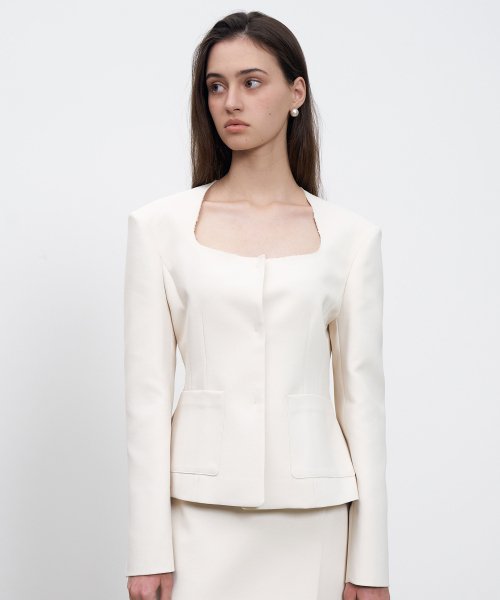 Minimal Square Neck Jacket