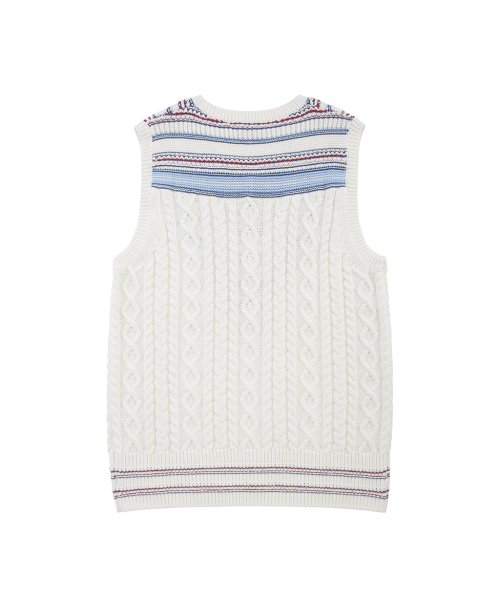 Хлопковый теннисный жилет (WHITE) (BBWNWM7247AES)