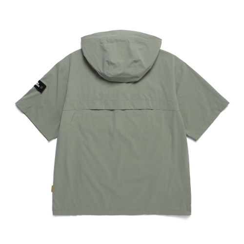 Легкий тянущийся анорак с коротким рукавом N242UFT941 LICHEN KHAKI