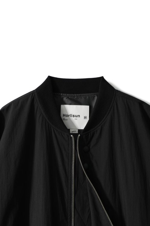 Rivera Crease Back Bomber Jacket чёрное
