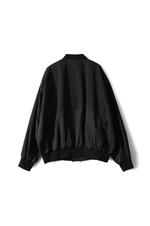 Rivera Crease Back Bomber Jacket чёрное