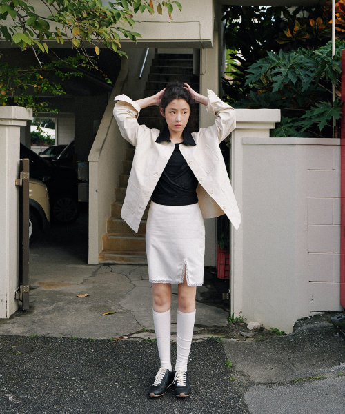 Margaret half jacket (ivory)