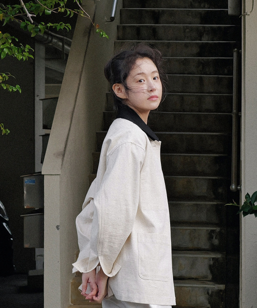 Margaret half jacket (ivory)
