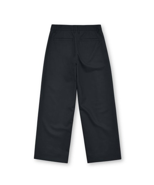 W Wool Wide Pants, чёрное