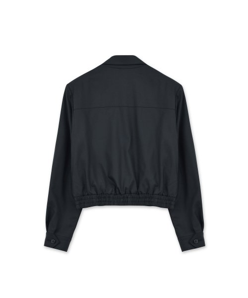 W шерстяной блузон, Black