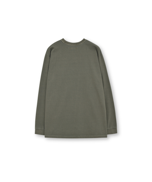 Лонгслив с эффектом стирки, Washed Brown