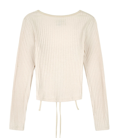 MULTI STRING LONG SLEEVE_BEIGE