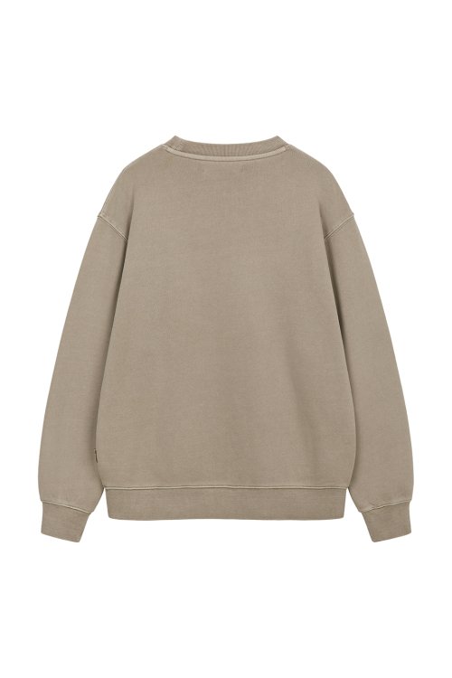 LOCATION EMBROIDERY CREWNECK [BROWN]
