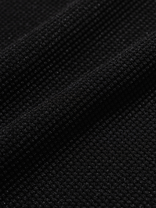 Женская футболка поло вафельной вязки [BLACK]