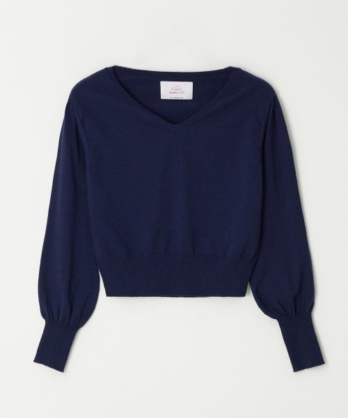 emma puff knit (navy)