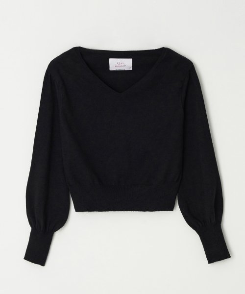 emma puff knit (black)