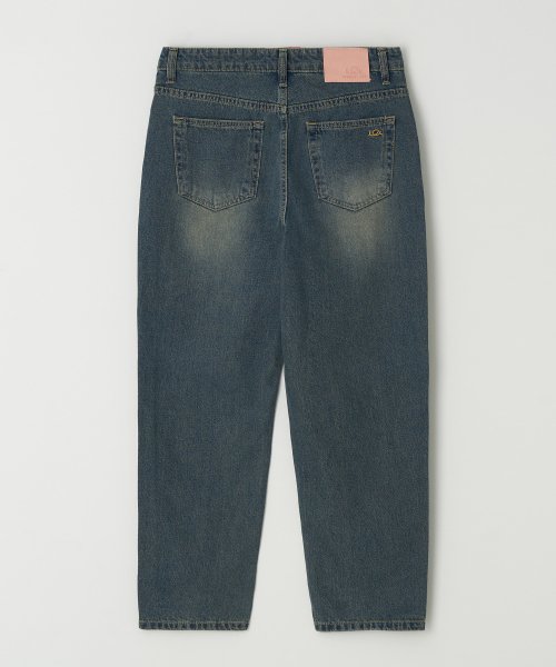 mum crop denim pants (vintage blue)