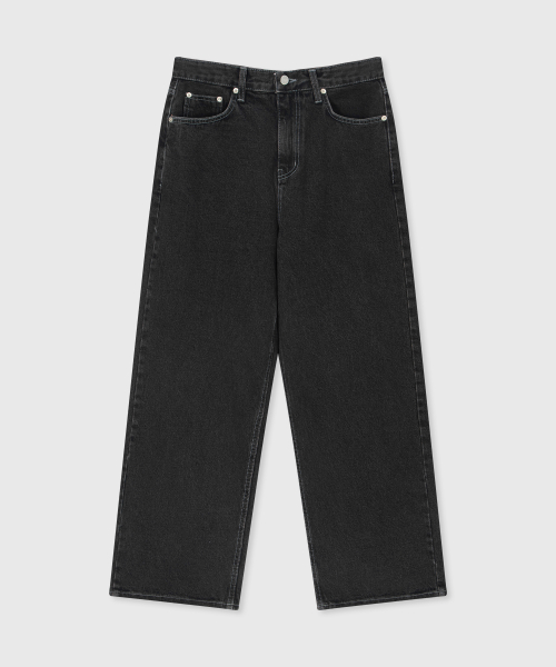 M224 New Semi Wide Denim Pants_Gray [добавлен укороченный размер]