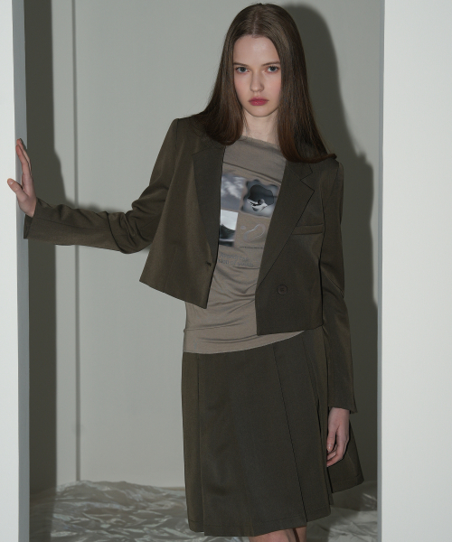 Alexis cropped jacket - 4COL