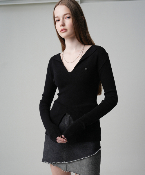 Collar Slit Knit - 4COL