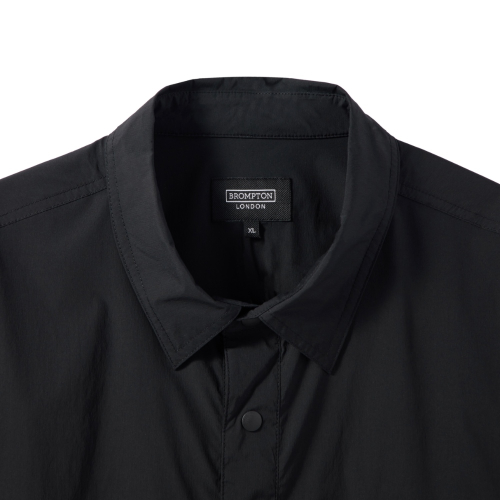 NYLON SET HALF SLEEVE SHIRT - BLACK (P242MSH234)