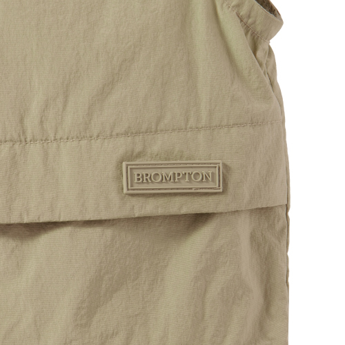 W CROPPED FULL ZIP VEST - BEIGE (P242WVT352)