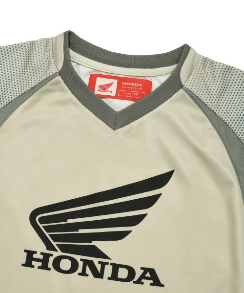 Honda Motorcycle Original Jeresy T-shirt Beige