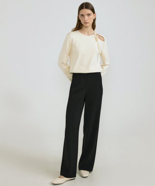 SIDE LINE-SEMI PANTS_BLACK