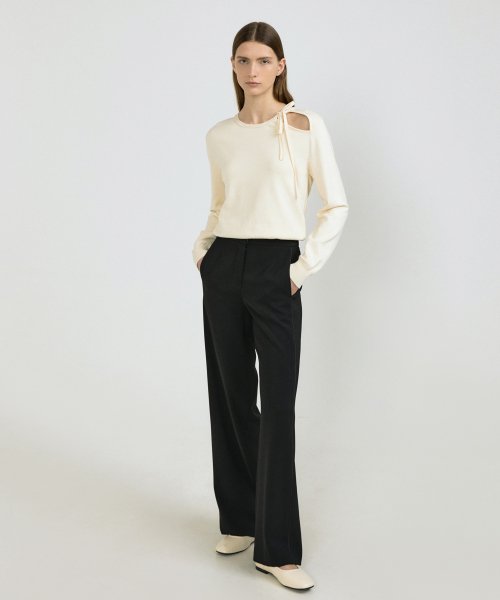 SIDE LINE-SEMI PANTS_BLACK